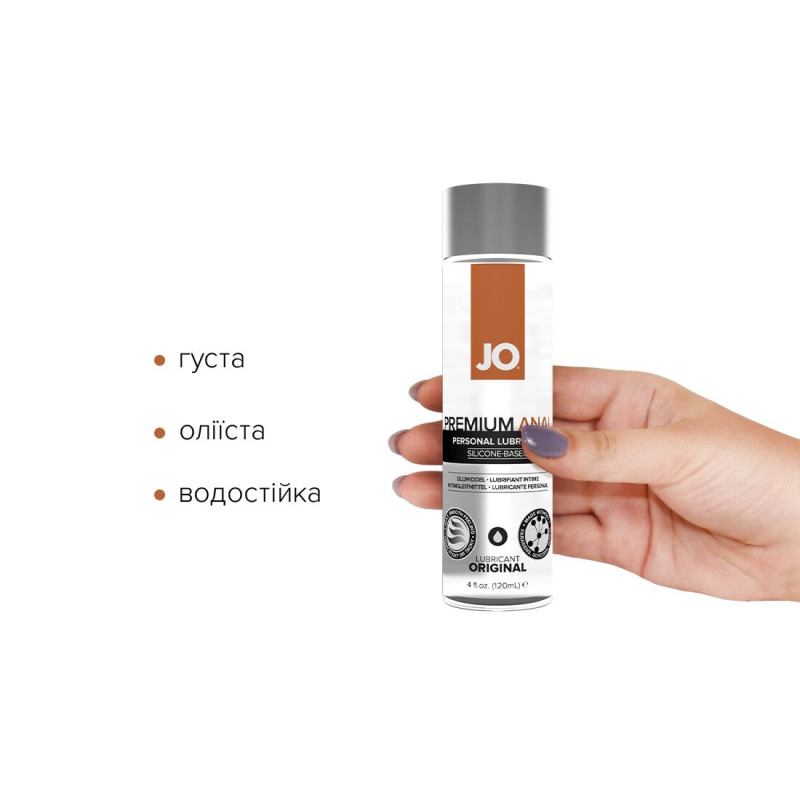 Анальне мастило JO ANAL PREMIUM - ORIGINAL (120 мл) (термін 01.2025)