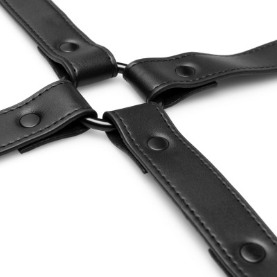 Хрестовина Bedroom Fantasies Hogtie 4 - Way Restraint Cross, чорна
