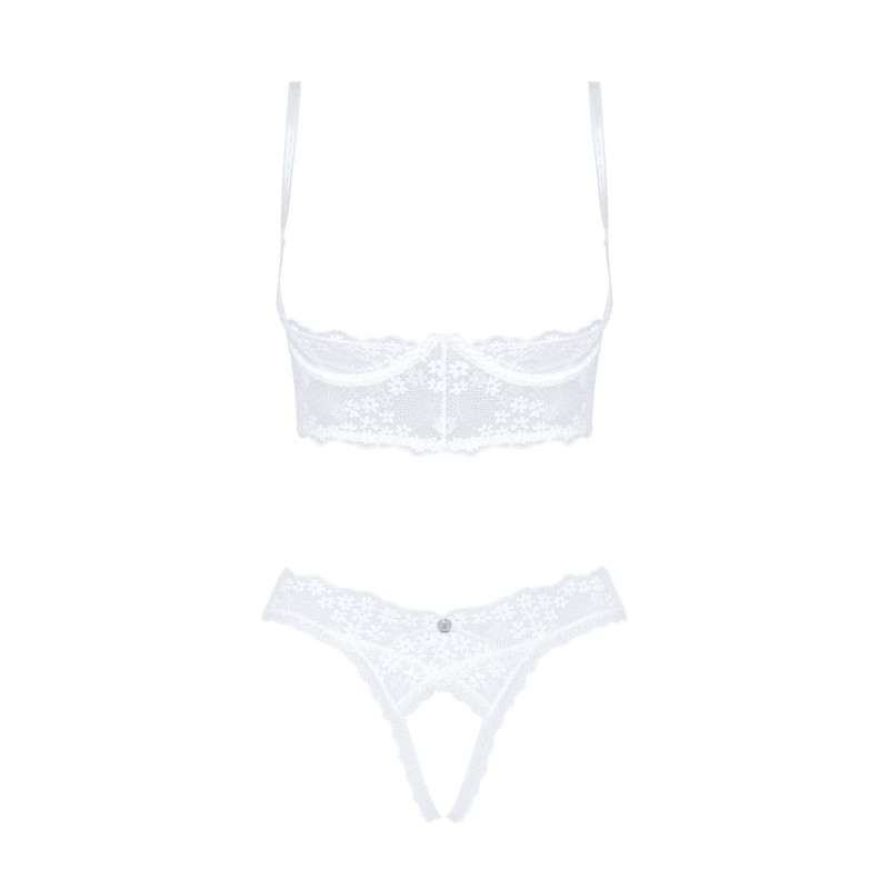 Комплект білизни Obsessive Heavenlly 2-pcs cupless set XL/2XL