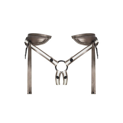 Труси для страпону Strap-On-Me Leatherette HARNESS DESIROUS (м'ята упаковка)