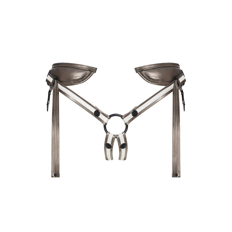 Труси для страпону Strap-On-Me Leatherette HARNESS DESIROUS (м'ята упаковка)