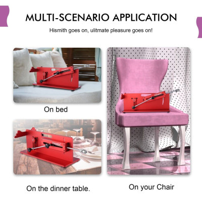 Смарт секс-машина Hismith Table Top 2.0 Pro APP Red (є дефекти на упаковці)