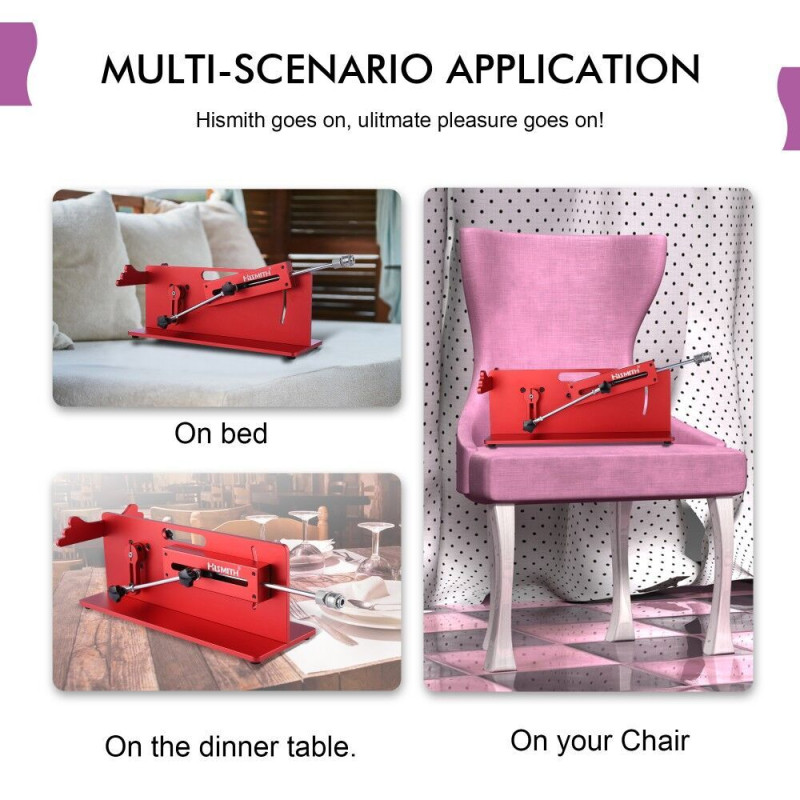 Смарт секс-машина Hismith Table Top 2.0 Pro APP Red (є дефекти на упаковці)