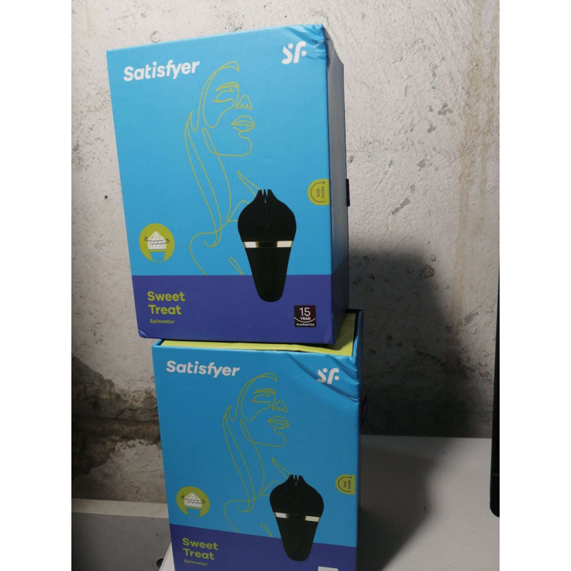 Мороженка спиннатор Satisfyer Lay-On - Sweet Treat Black/Gold (м'ята упаковка)