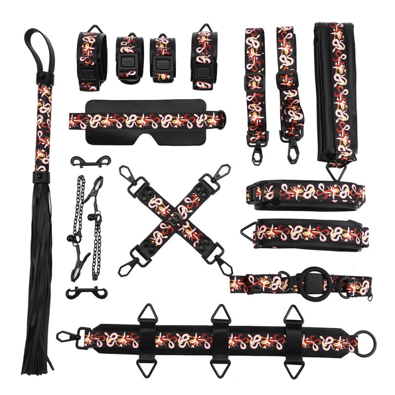 БДСМ-набір LOCKINK Flowering Serpent - Bondage Set, 12 шт.