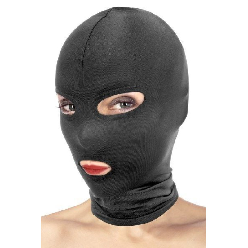 Капюшон для БДСМ з відкритими очима та ротом Fetish Tentation (м'ята упаковка)