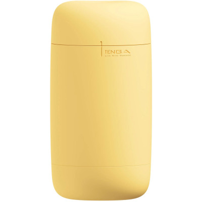 Мастурбатор TENGA PUFFY Custard Yellow, ультрам'який матеріал, багаторазовий, наскрізний