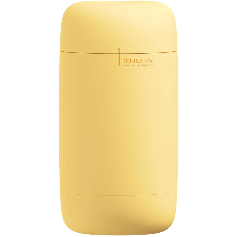 Мастурбатор TENGA PUFFY Custard Yellow, ультрам'який матеріал, багаторазовий, наскрізний