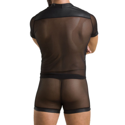 Чоловічий боді + труси 052 SET MICHAEL black L/XL - Passion