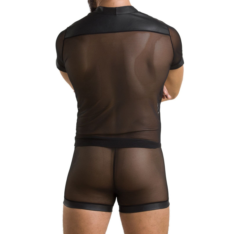 Чоловічий боді + труси 052 SET MICHAEL black L/XL - Passion