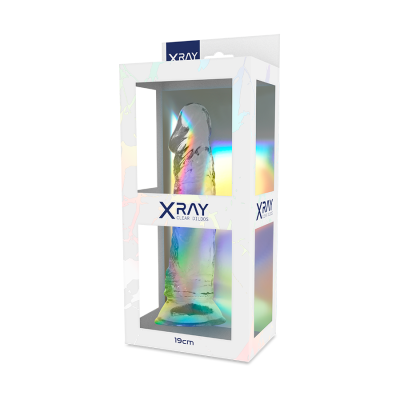 Прозорий фалоімітатор XRay, 16х4 см