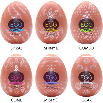 Набір яєць мастурбаторів Tenga Egg Hard Boilded II Pack (6 яєць)