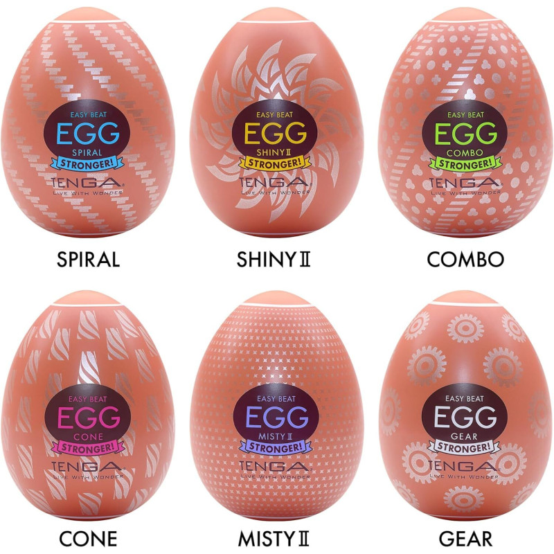 Набір яєць мастурбаторів Tenga Egg Hard Boilded II Pack (6 яєць)