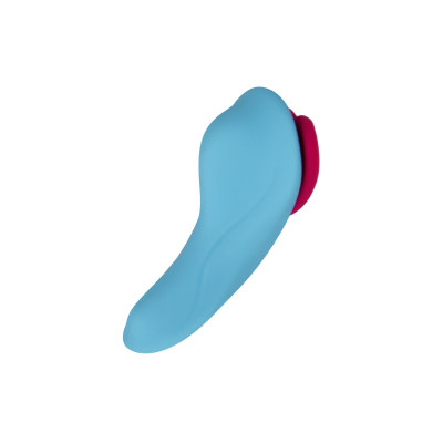 Вібратор в трусики FairyGasm HeartGem Blue, пульт дистанційного керування, на магніті