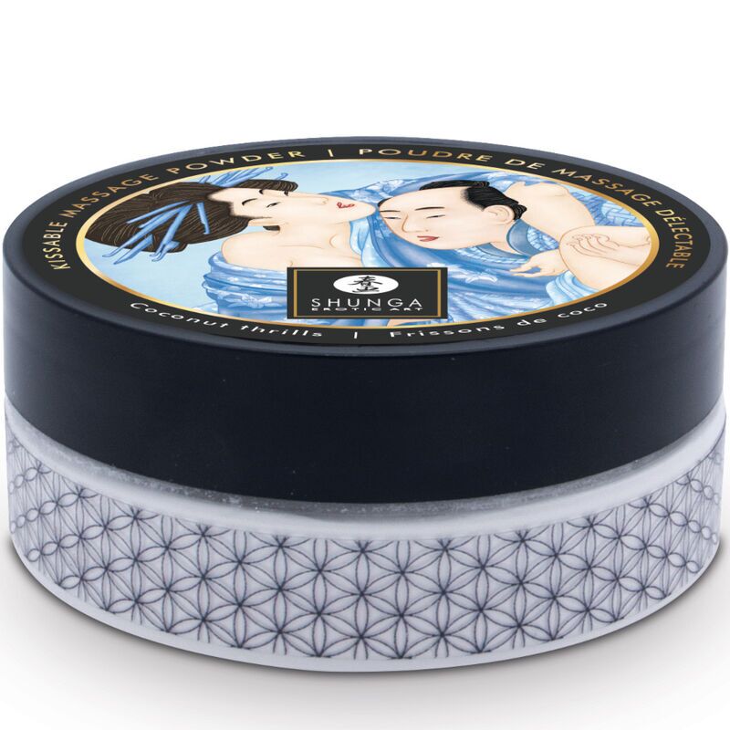 Смачна пудра для оральних ласк Shunga Body Powder - Кокос (75 грам)