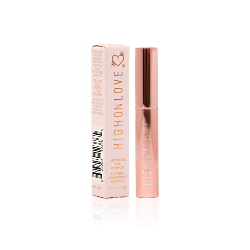 Стимулюючий блиск для губ HighOnLove Lip Gloss 3.5 мл, для об'єму та орального сексу з олією насіння канабісу