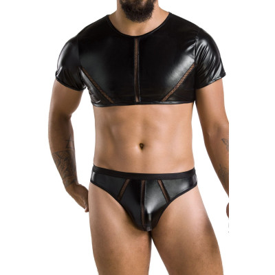 Чоловічий боді + труси 057 SET PETER Black L/XL - Passion