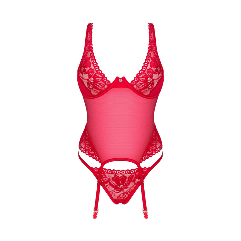 Корсет Obsessive Lacelove corset XL/2XL