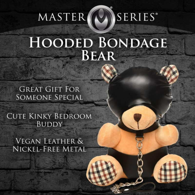 Іграшка плюшевий ведмідь Master Series - HOODED Teddy Bear Plush, 23x16x12см