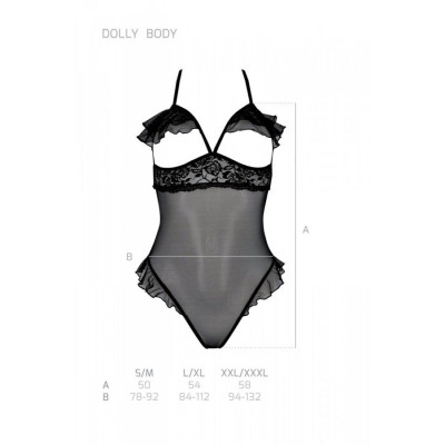 Боді DOLLY BODY black XXL/XXXL Passion