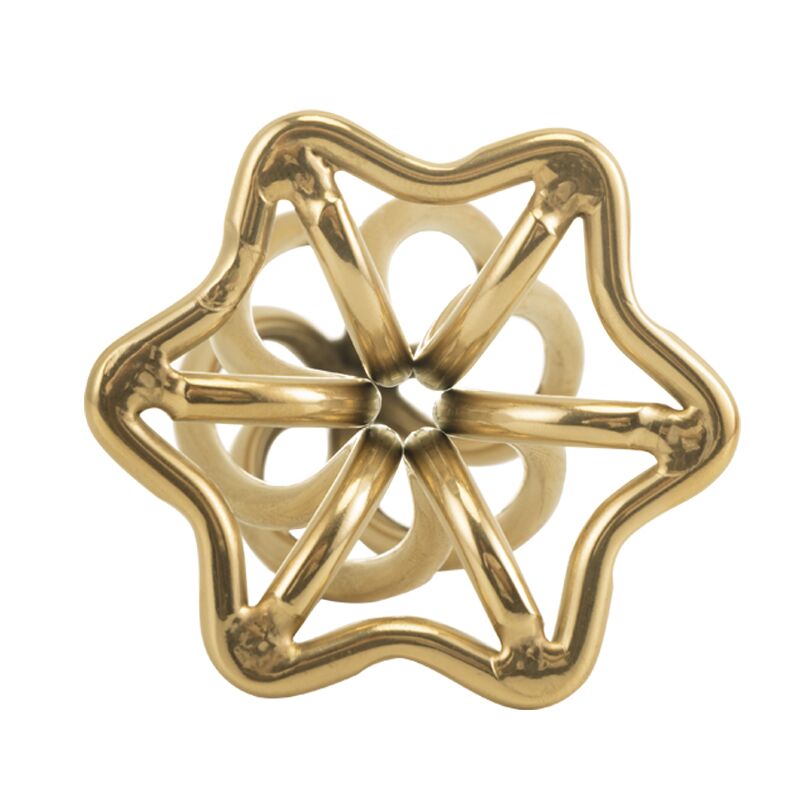 Анальний корок LOCKINK SEVANDA Hollow Spiral Golden Metal Anal Plug - S size