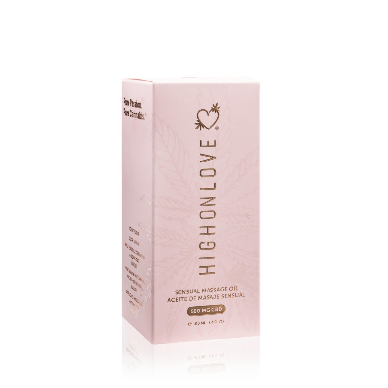 Масажна олія з CBD HighOnLove Sensual Sugar High, 100 мл