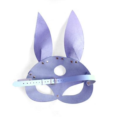 Шкіряна маска зайчика Art of Sex - Bunny mask, лавандова