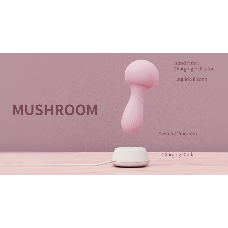 Вібромасажер Otouch MUSHROOM Pink