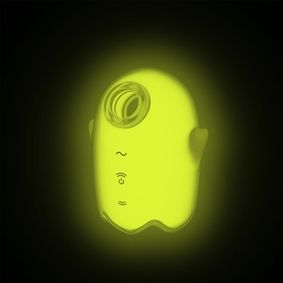 Вакуумний стимулятор із вібрацією Satisfyer Glowing Ghost Yellow