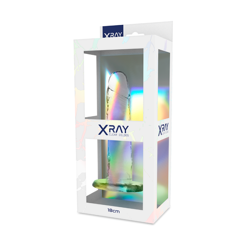 Прозорий фалоімітатор XRay 15х4 см
