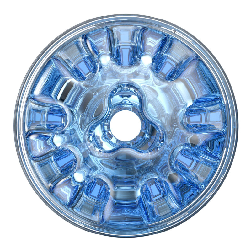 Мастурбатор Fleshlight Quickshot Turbo Blue Ice, компактний, відмінно для пар та мінету