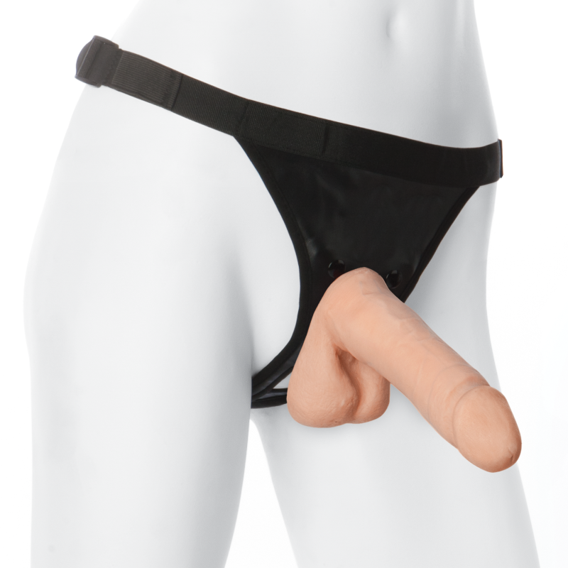 Трусики зі страпоном Doc Johnson Vac-U-Lock 7 Inch ULTRASKYN Ultra Harness (м'ята упаковка)