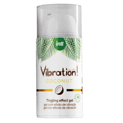 Жидкий вибратор Intt Vibration - Кокос Vegan (15 мл) (м'ята упаковка)