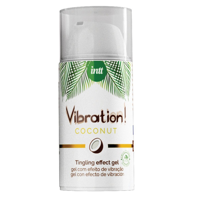 Жидкий вибратор Intt Vibration - Кокос Vegan (15 мл) (м'ята упаковка)