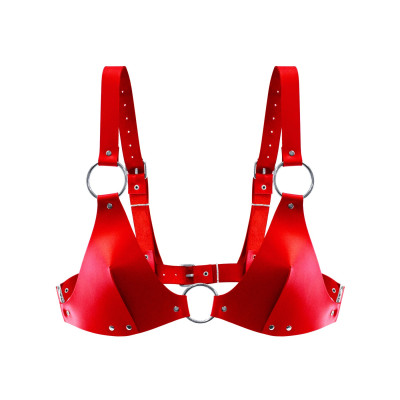Ліф із натуральної шкіри Feral Feelings - Bikini Top Red Ліф із натуральної шкіри Feral Feelings - Bikini Top Red