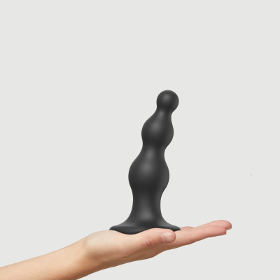 Насадка для страпону Strap-On-Me Dildo Plug Beads Black M