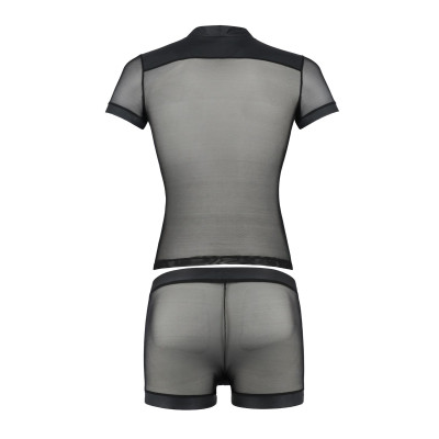 Чоловічий боді + труси 052 SET MICHAEL black L/XL - Passion