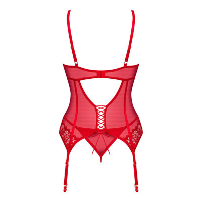 Корсет зі стрінгами Obsessive Ingridia XS/S
