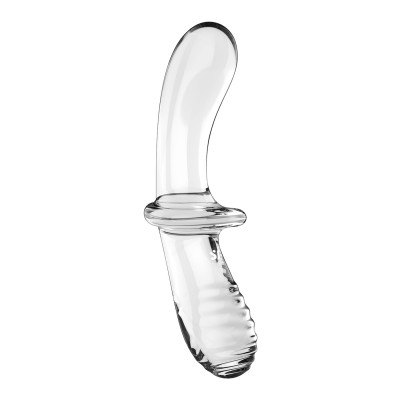 Скляний дилдо Satisfyer Double Crystal Transparent