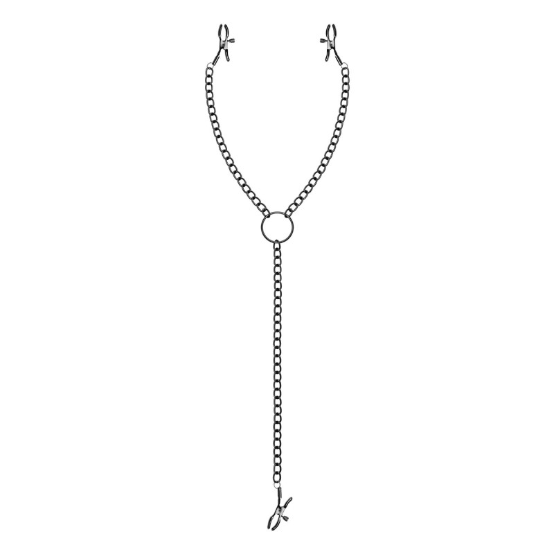 Затискачі для сосків та клітора Bedroom Fantasies Nipple & Clit Clamps, чорні