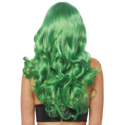 Хвиляста перука Leg Avenue Misfit Long Wavy Wig Green, довгий, реалістичний вигляд, 61 см