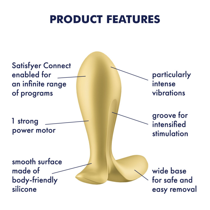 Анальний корок Satisfyer Intensity Plug Gold
