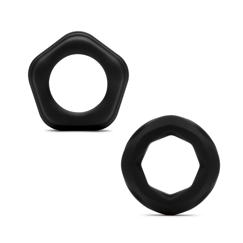Набір ерекційних кілець So Divine Joy Rings, чорний