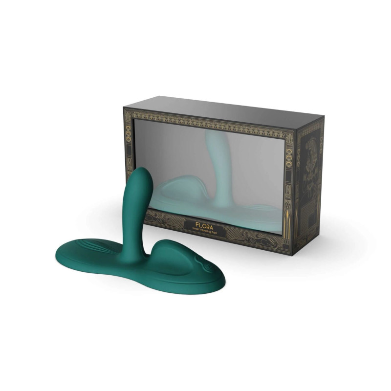 Вібратор Zalo – Flora Turquoise Green