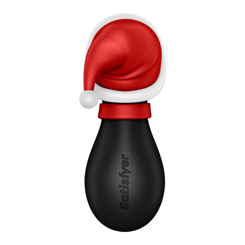 Вакуумний кліторальний стимулятор Satisfyer Penguin Holiday Edition, в шапочці та шарфі