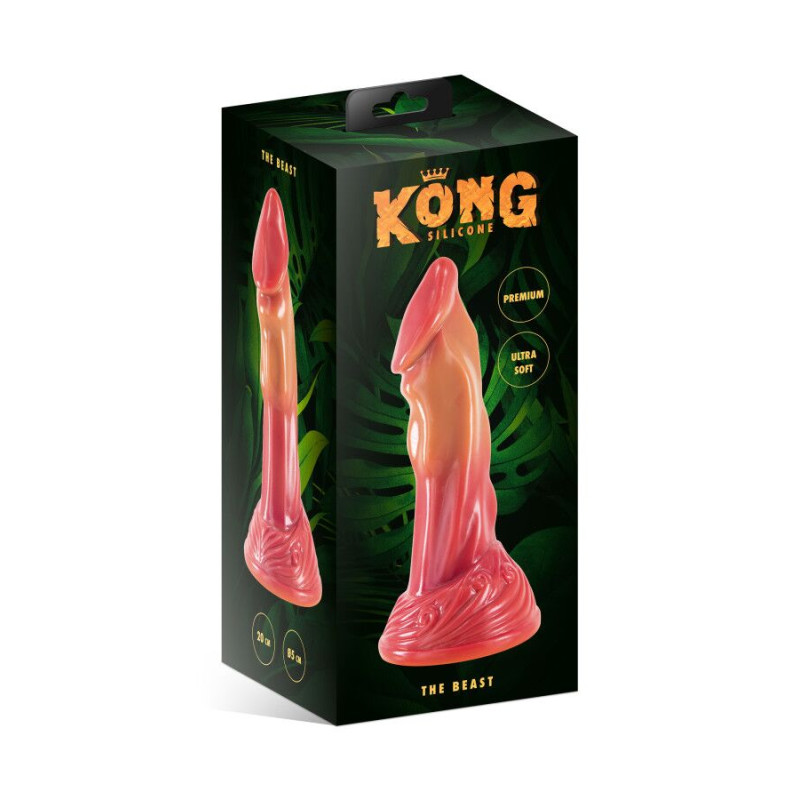 Фентезійний фалоімітатор Kong Silicone The Beast, 21.4 см