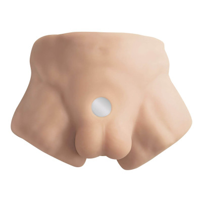 Напівторс з фалоімітатором на присосці SilexD Apollo S Male Torso, суперреалістичний, термореактивний