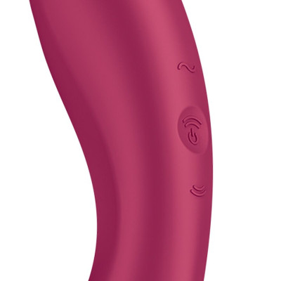 Вакуумний стимулятор із вібрацією Satisfyer Curvy Trinity 1 Red