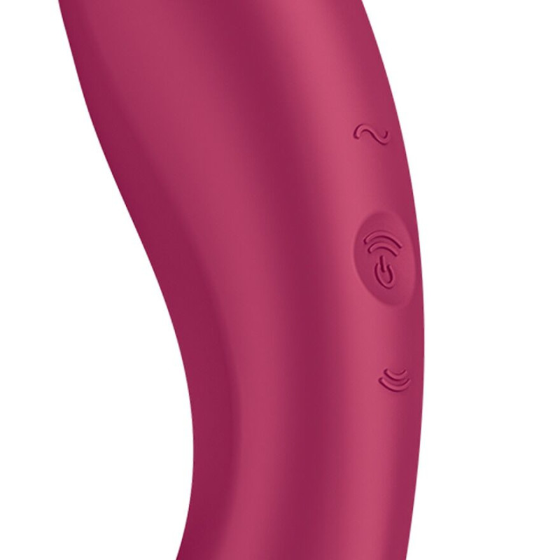 Вакуумний стимулятор із вібрацією Satisfyer Curvy Trinity 1 Red