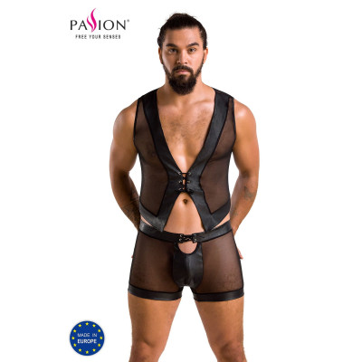 Чоловічий боді + труси 053 SET WILLIAM Black S/M - Passion